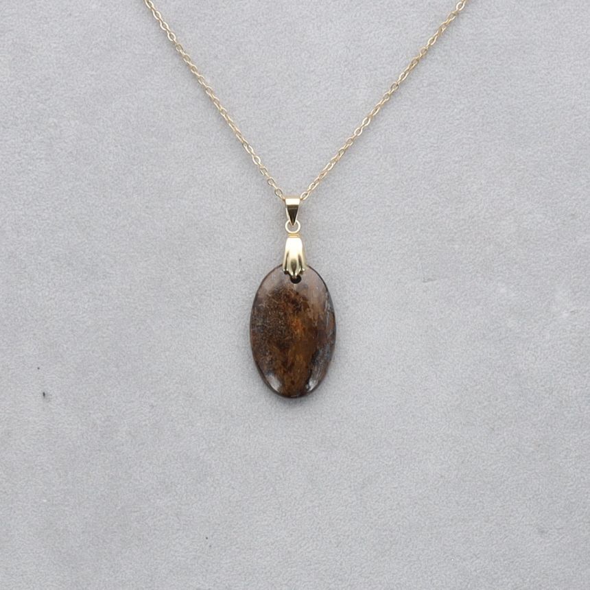 Bronzite Cabochon percé 23