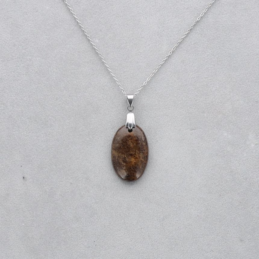 Bronzite Cabochon percé 26