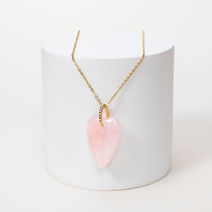 Pendentif Harmony - Quartz Rose